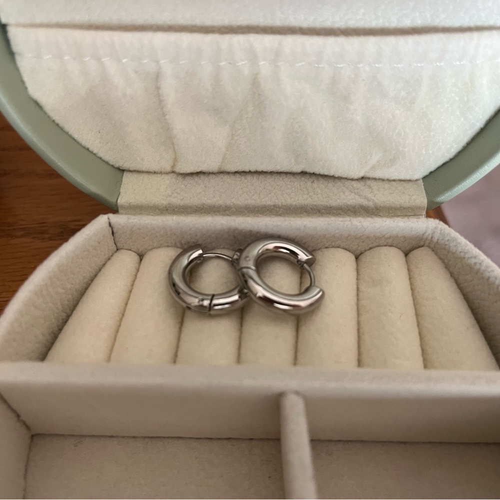 Oh Clementine Chunky Huggie Hoops - Picture 2 of 3